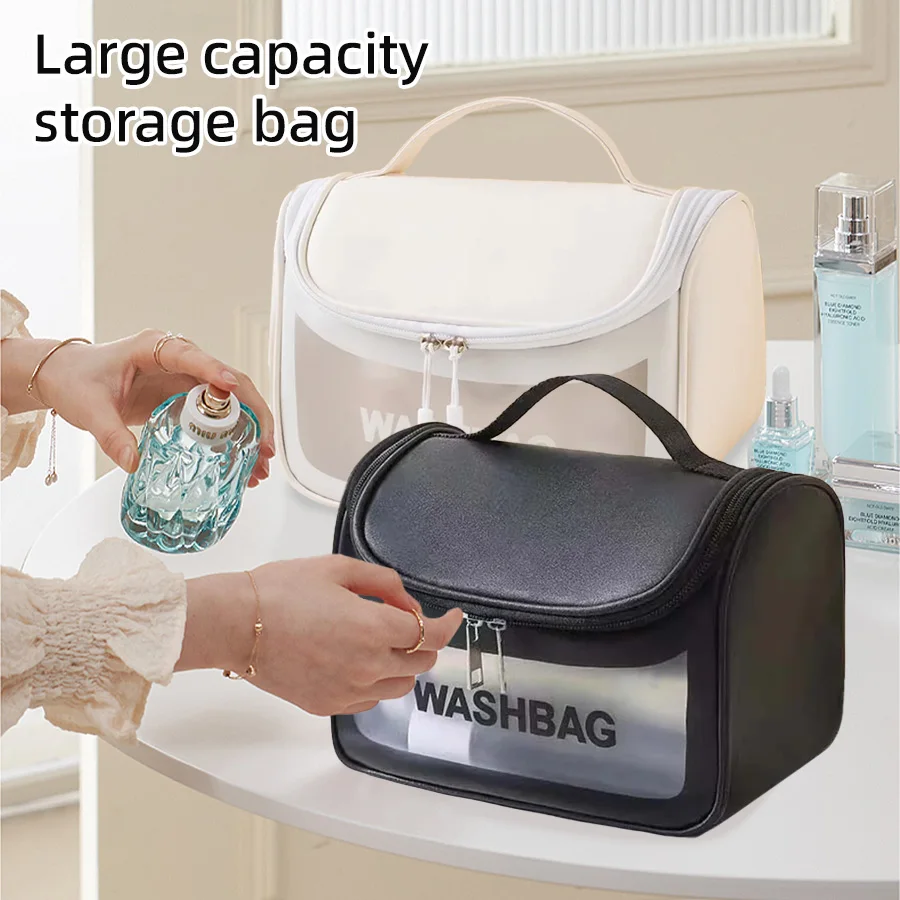 Travel Accessories Toiletries - Cosmetic Bag Large Capacity PVC Waterproof