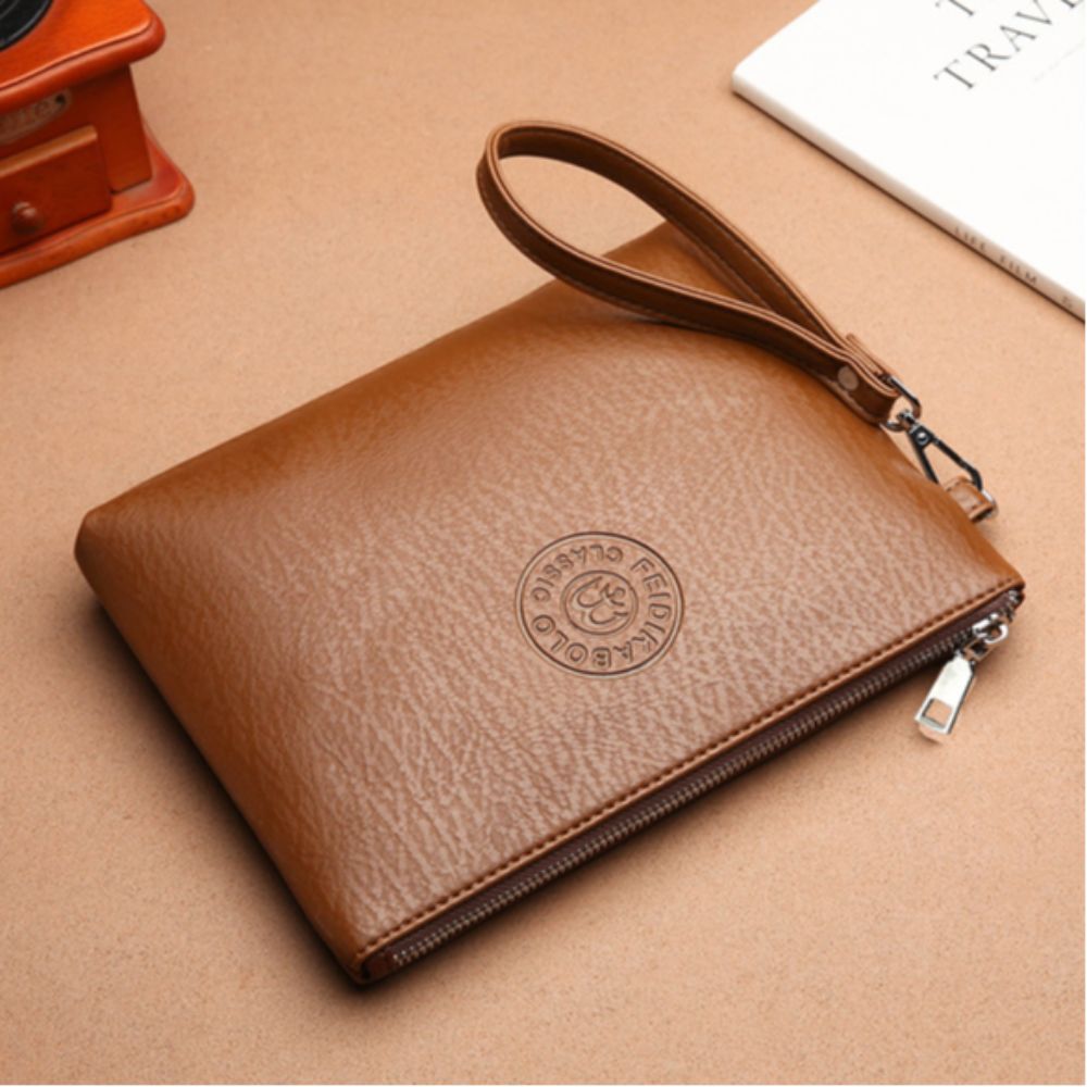 Travel Accessories Toiletries - Portable Pu Leather Male Clutch Bag