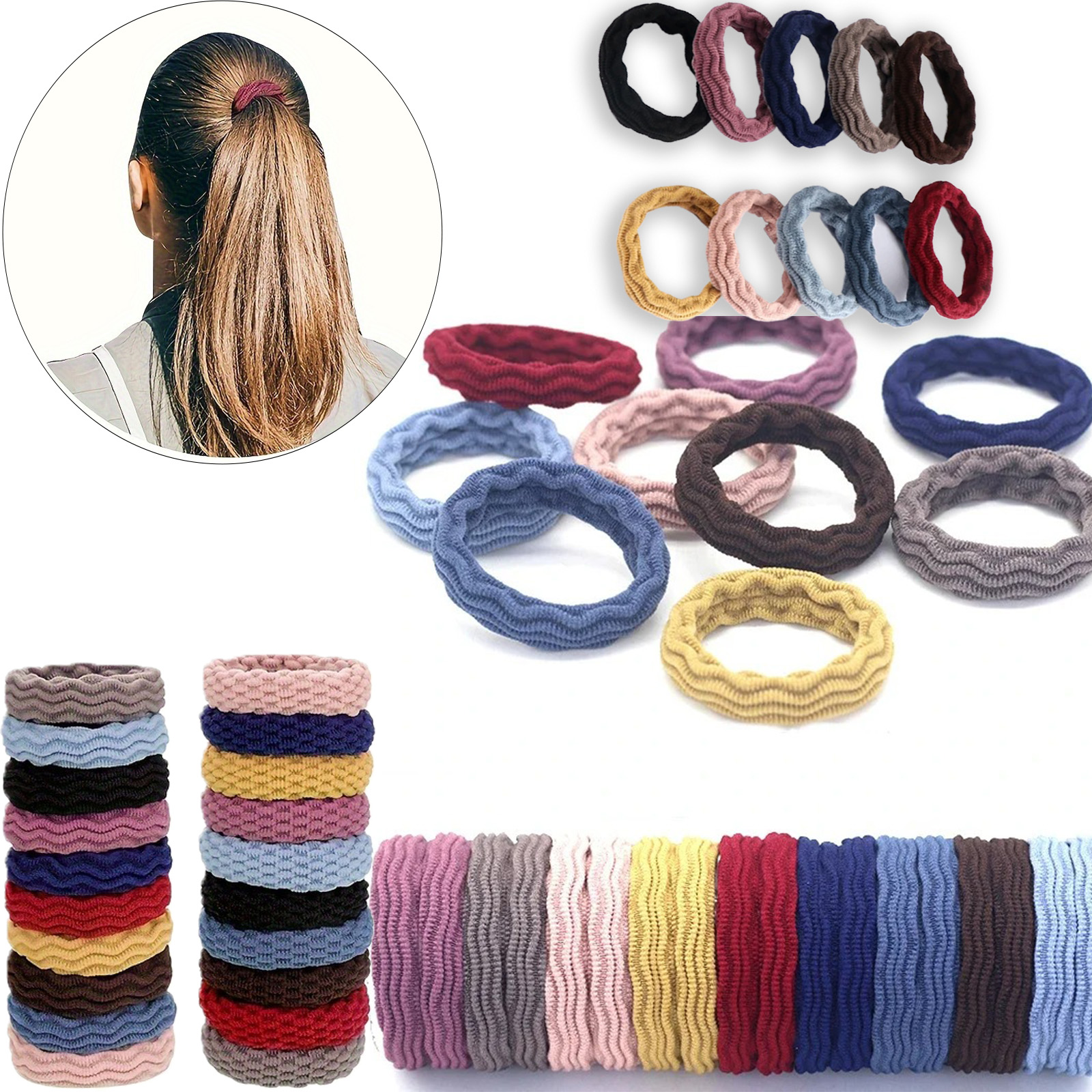 Travel Accessories Aesthetic - 20PCS High Elasticity Fashion Hair Rope