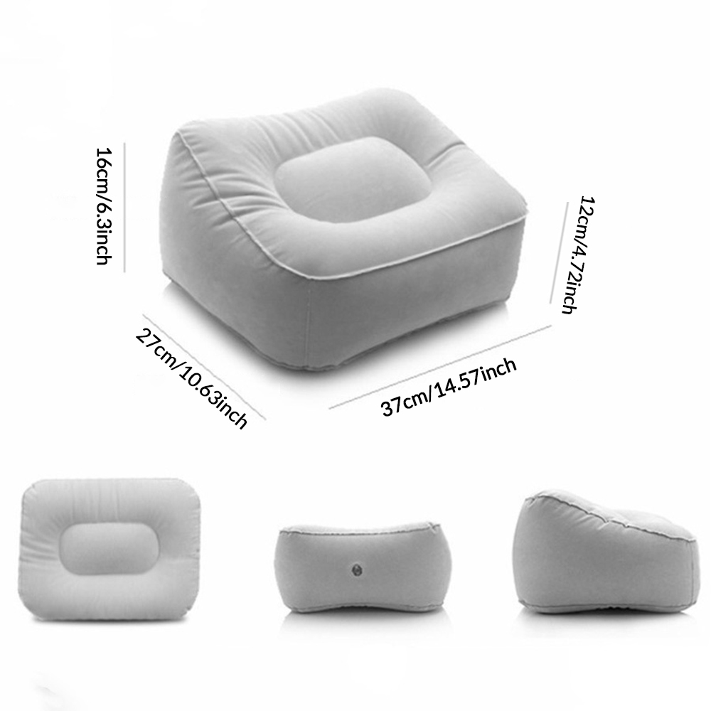 1pc Inflatable Foot Rest Pillo - Travel Pillow Inflatable ulasan dan harga