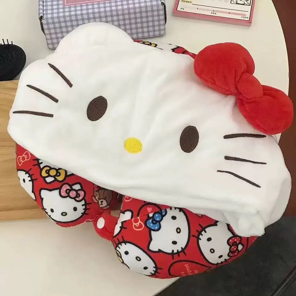 Hello Kitty U Shaped Neck Pill - Travel Pillow Inflatable ulasan dan harga