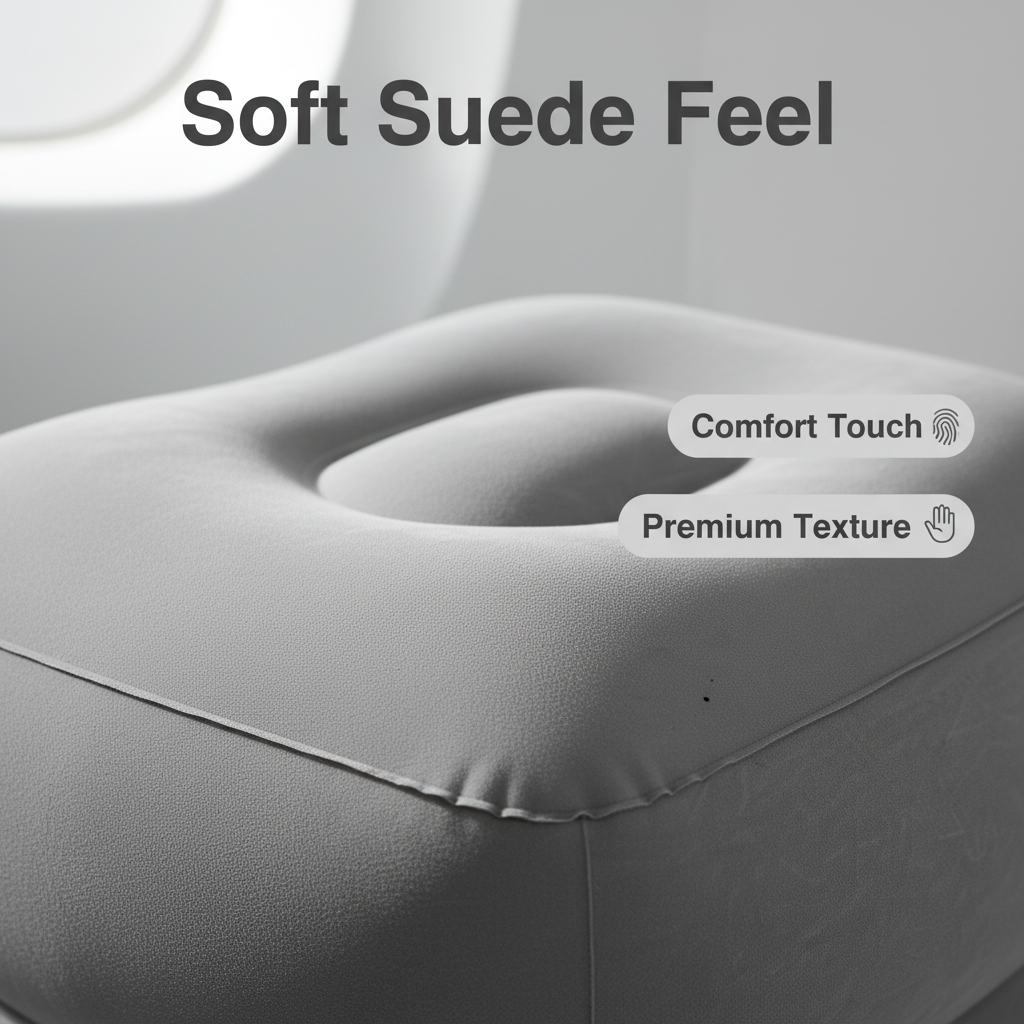 PVC Three-Layer Travel Foot Ma - Travel Pillow Inflatable ulasan dan harga