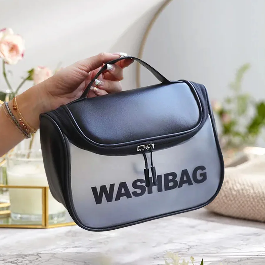 Cosmetic Bag Large Capacity PV - Travel Accessories Toiletries ulasan dan harga