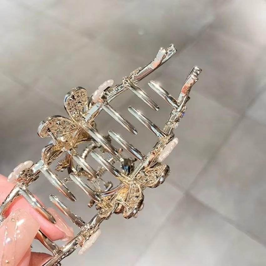 1 Pcs Metal Hair Claw Pearl Ha - Travel Accessories For Girls ulasan dan harga