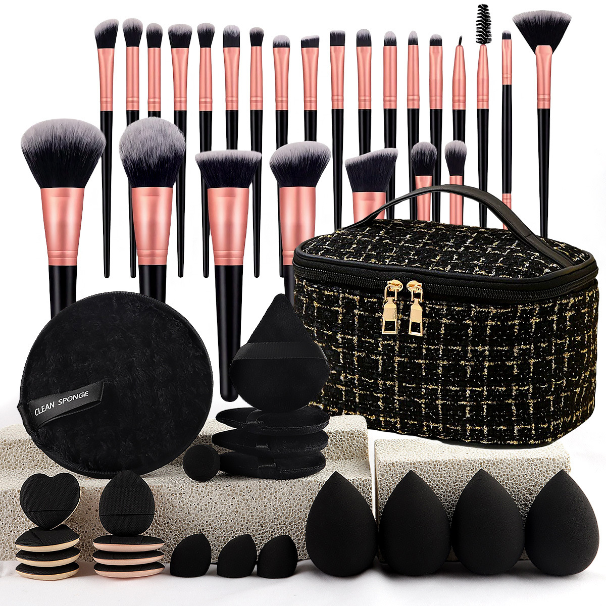 Makeup Brush Set Chic Fragranc - Travel Accessories Toiletries ulasan dan harga