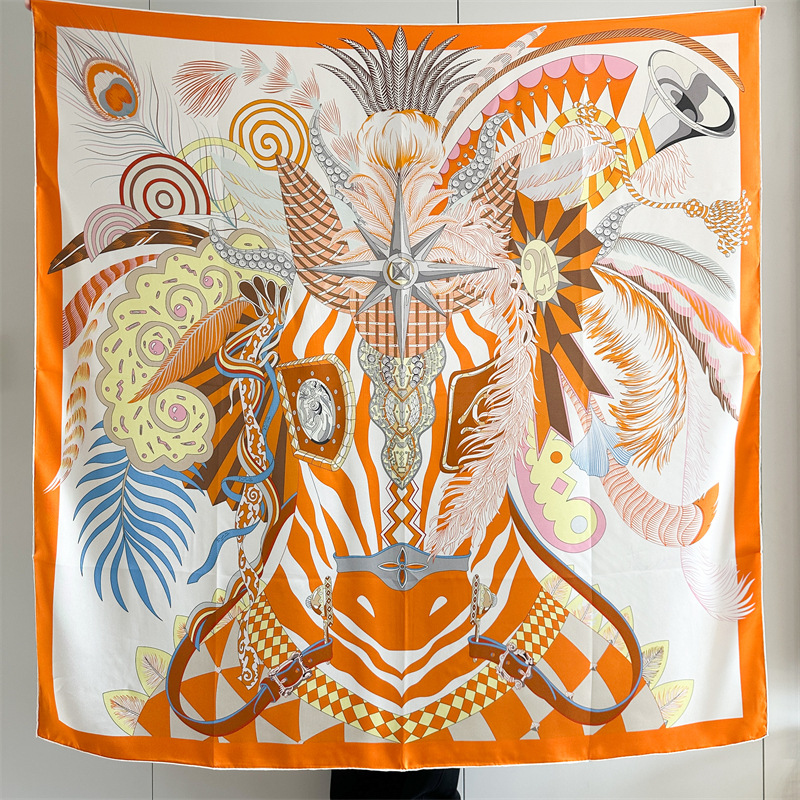 Designer Silk Scarf Women Spri - Travel Accessories Aesthetic ulasan dan harga