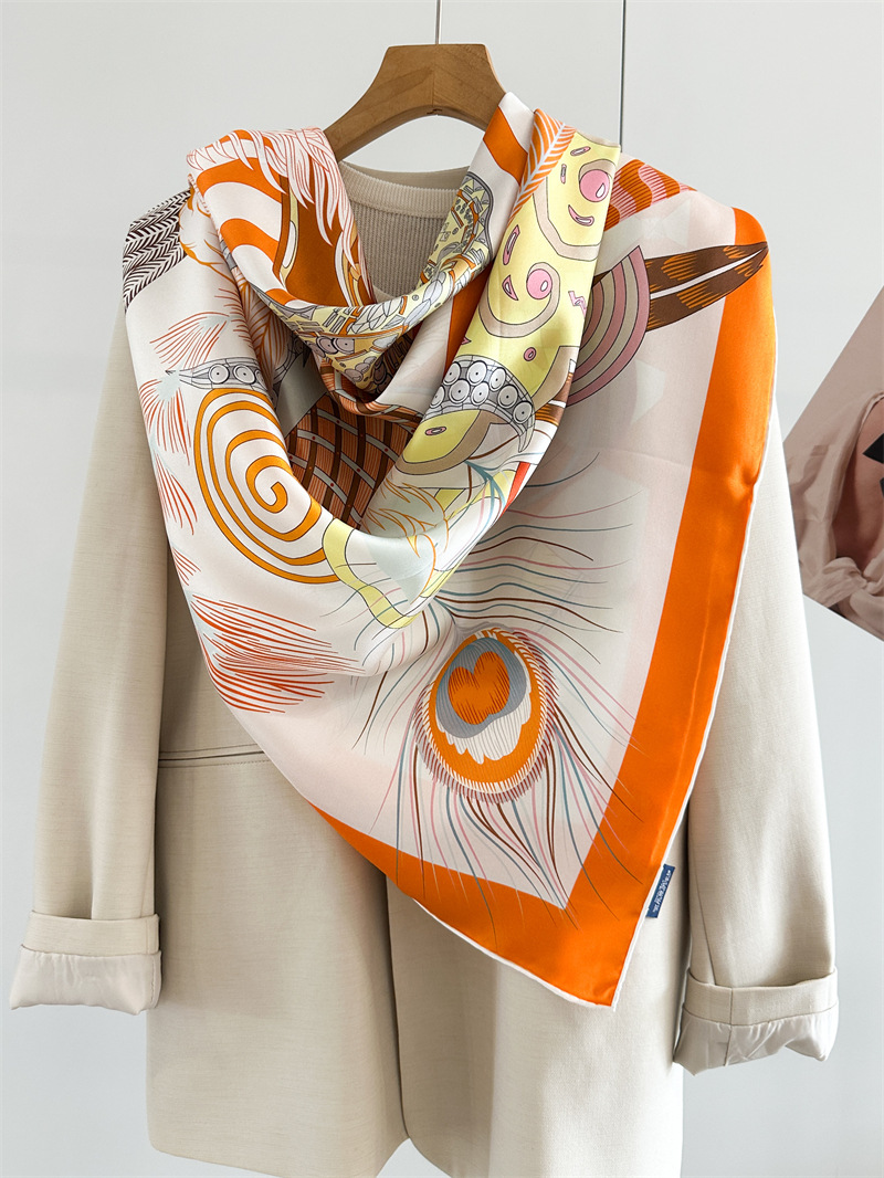 Designer Silk Scarf Women Spri - Travel Accessories Aesthetic ulasan dan harga