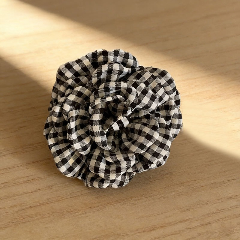Luxury Houndstooth Flower Hair - Travel Accessories Aesthetic ulasan dan harga