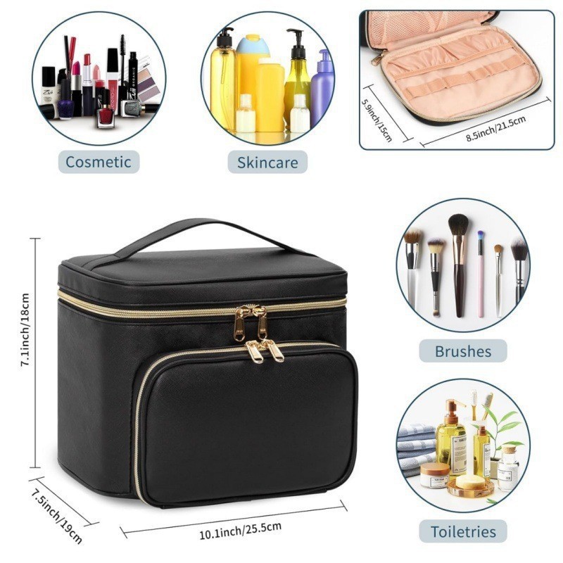 Large-sized Waterproof Makeup  - Travel Accessories Toiletries ulasan dan harga
