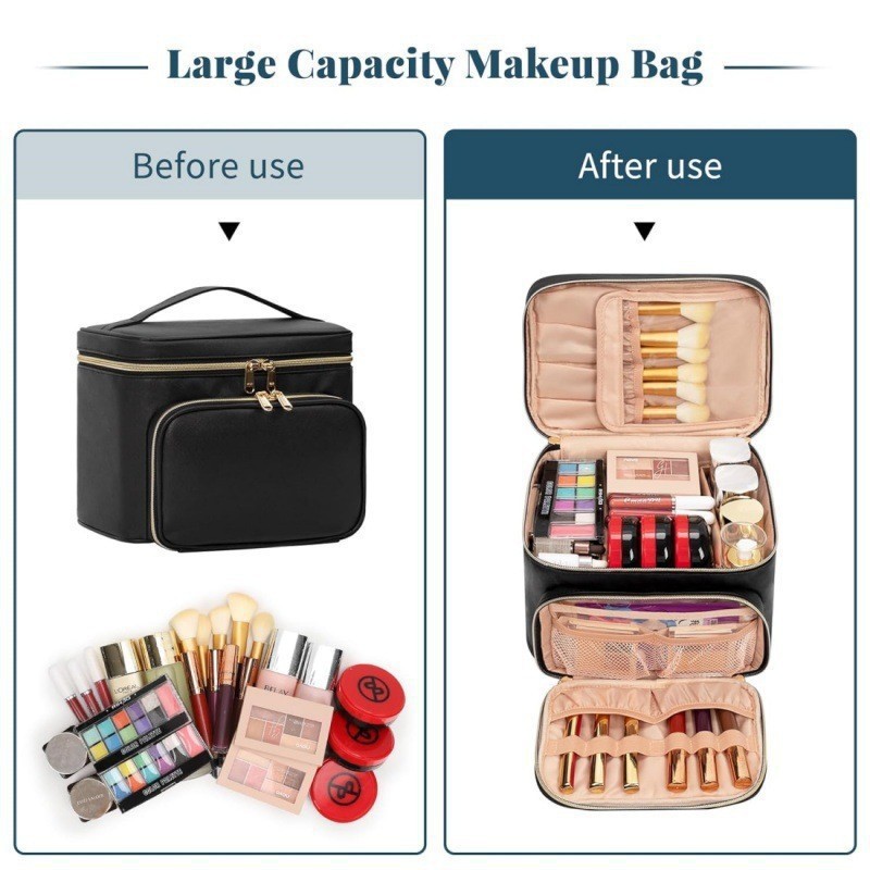 Large-sized Waterproof Makeup  - Travel Accessories Toiletries ulasan dan harga