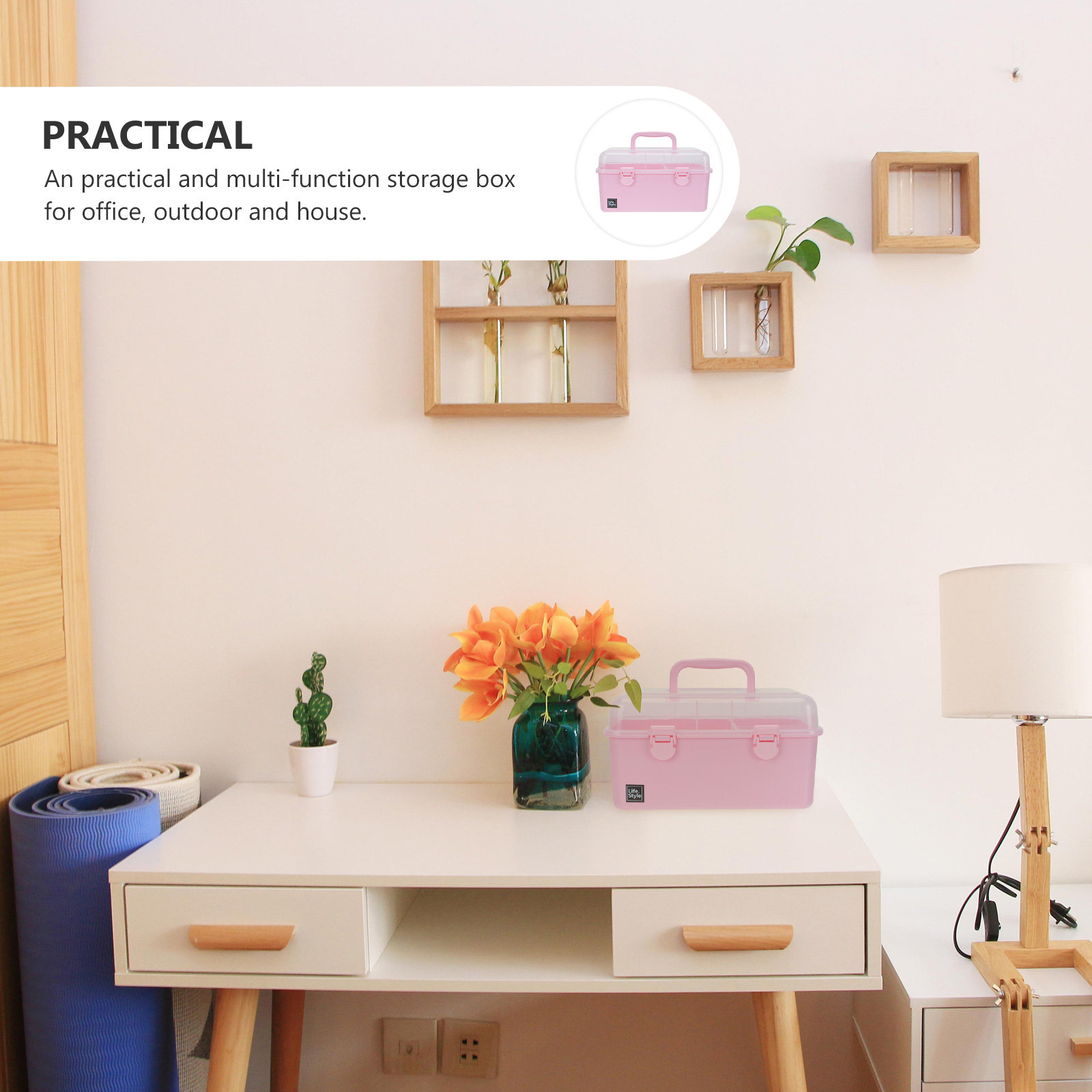 1Pcs Compact Two-Tier Hair Acc - Accessories Travel Jewelry Box ulasan dan harga