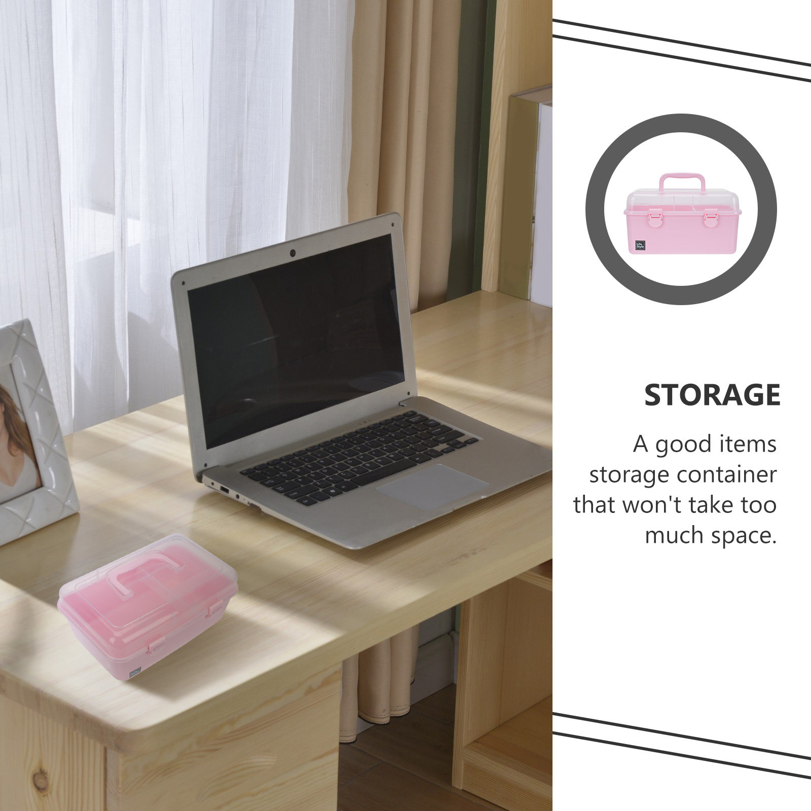 1Pcs Compact Two-Tier Hair Acc - Accessories Travel Jewelry Box ulasan dan harga