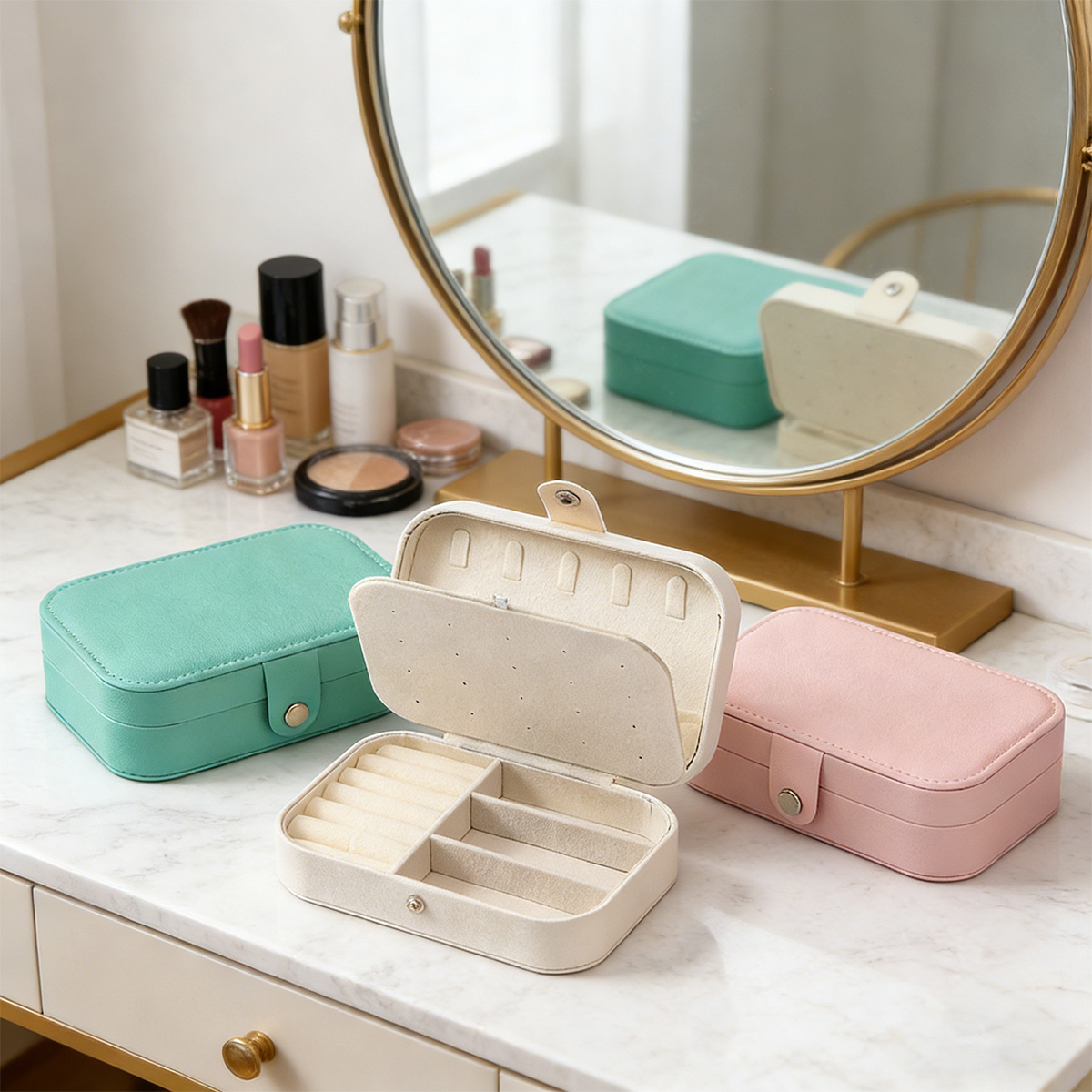 New Portable Multi-Compartment - Accessories Travel Jewelry Box ulasan dan harga