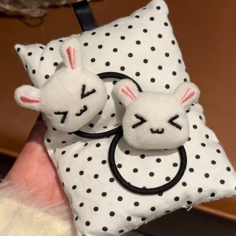 Sweet Plush Bunny Hair Tie Cut - Travel Accessories For Girls ulasan dan harga