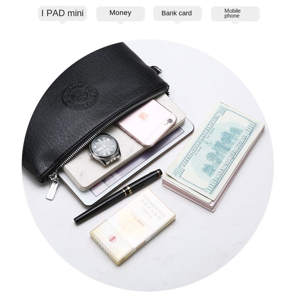 Portable Pu Leather Male Clutc - Travel Accessories Toiletries ulasan dan harga