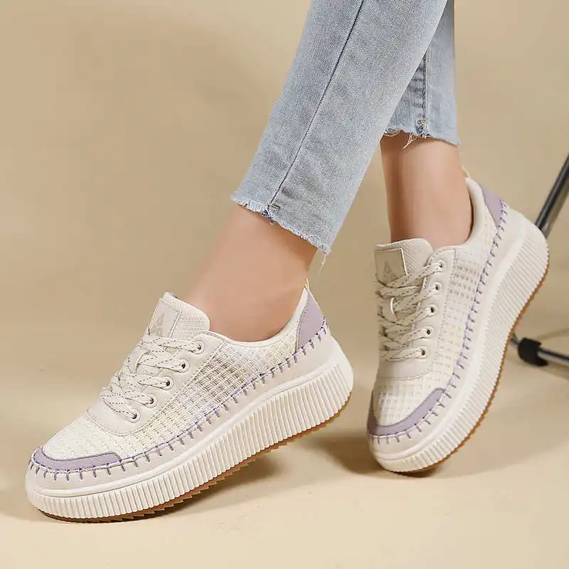 Brown Shoes Woman Flats Autumn - Travel Accessories Long Flight ulasan dan harga