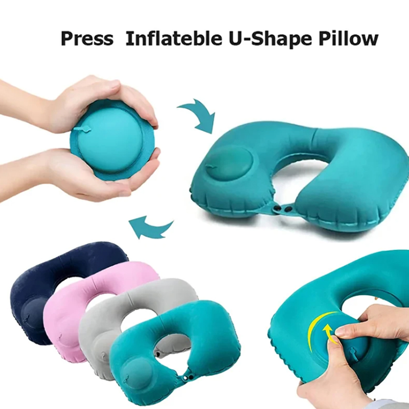 Inflatable Portable Neck Pillo - Travel Pillow Inflatable ulasan dan harga