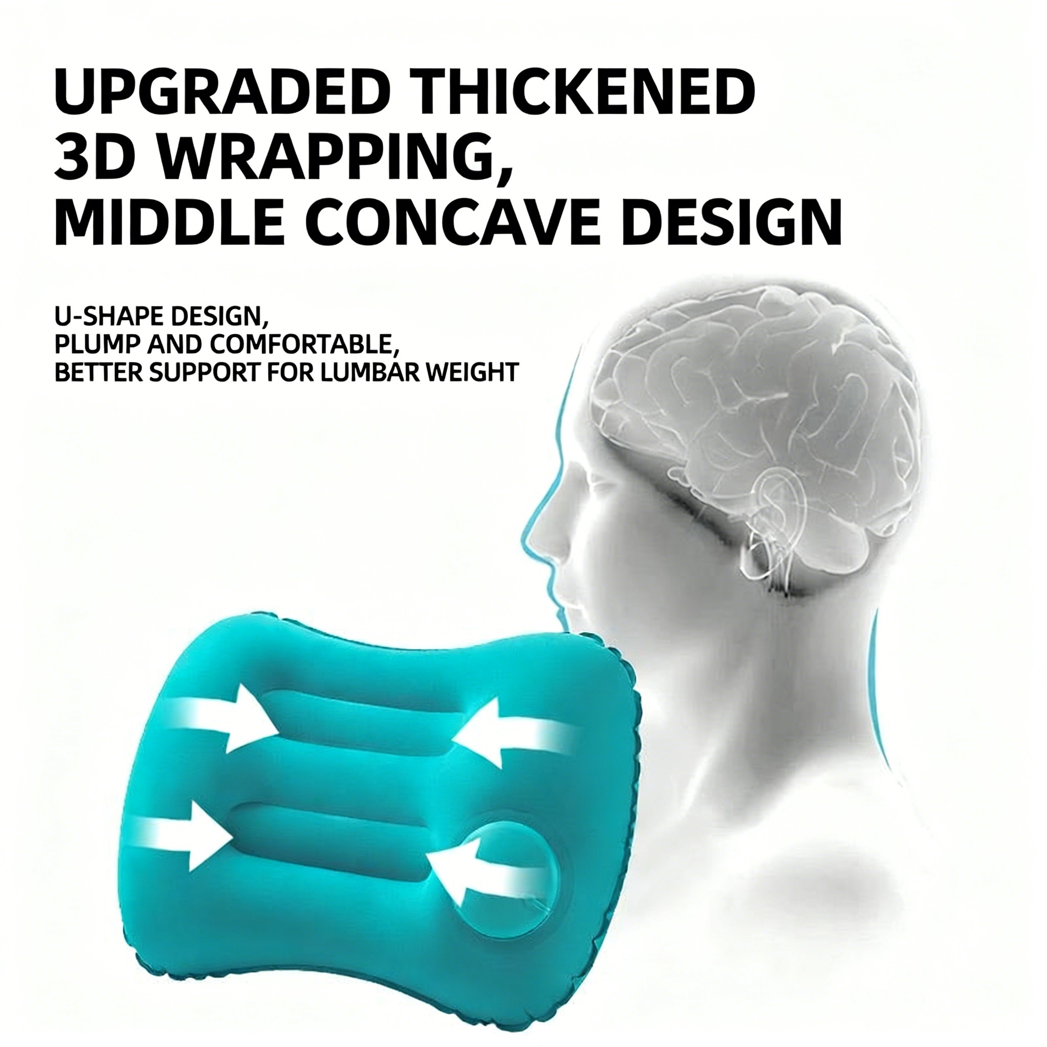PACOONE Inflatable Pillow Ligh - Travel Pillow Inflatable ulasan dan harga