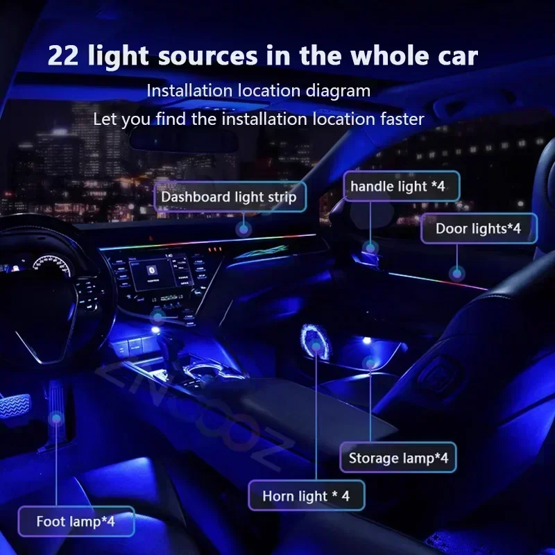 RGB 22in1 Car Interior Acrylic - Travel Accessories Argos ulasan dan harga