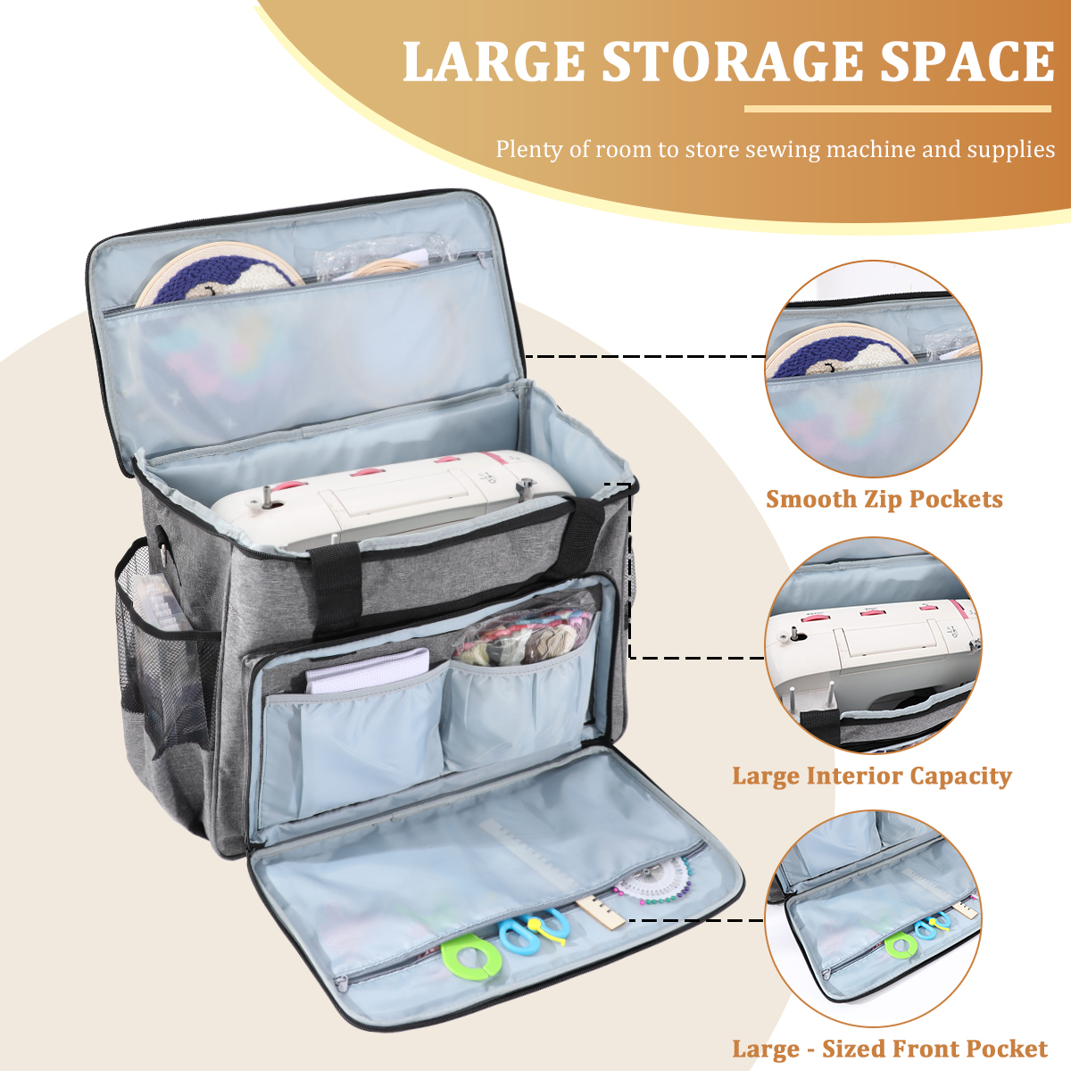 KOKNIT Sewing Machine Carrying - Travel Accessories And Bags ulasan dan harga