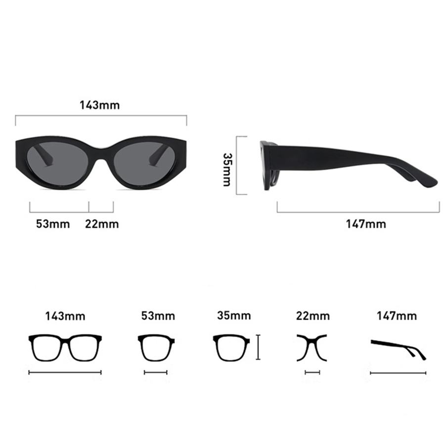 Women Men Classic Cat-Eye Pola - Travel Accessories Aesthetic ulasan dan harga