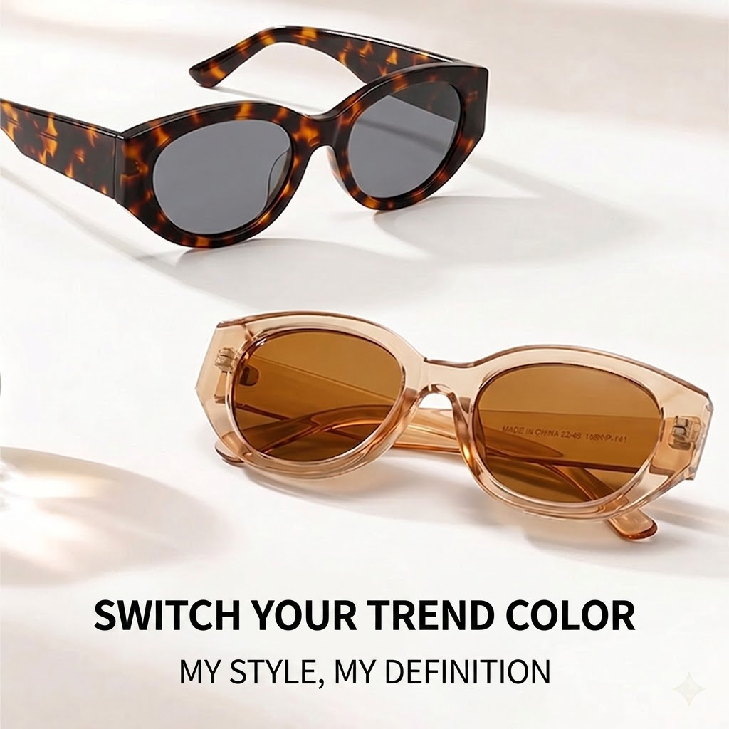 Women Men Classic Cat-Eye Pola - Travel Accessories Aesthetic ulasan dan harga