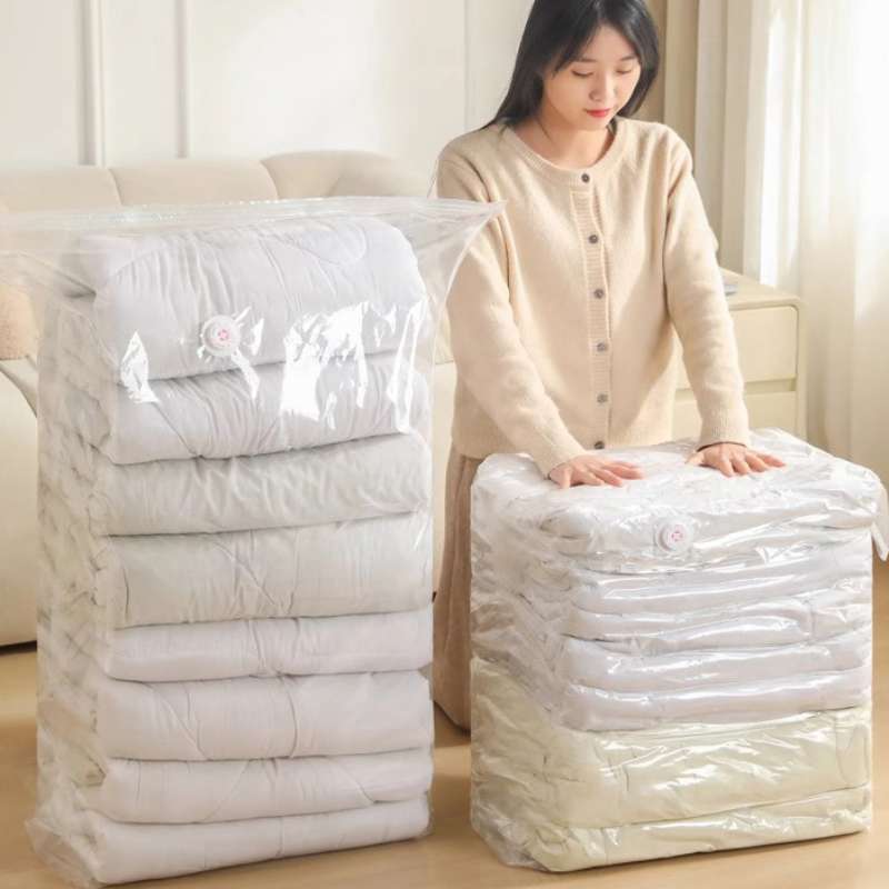 1pc No Need Pump Vacuum Bags L - Travel Accessories You Need ulasan dan harga