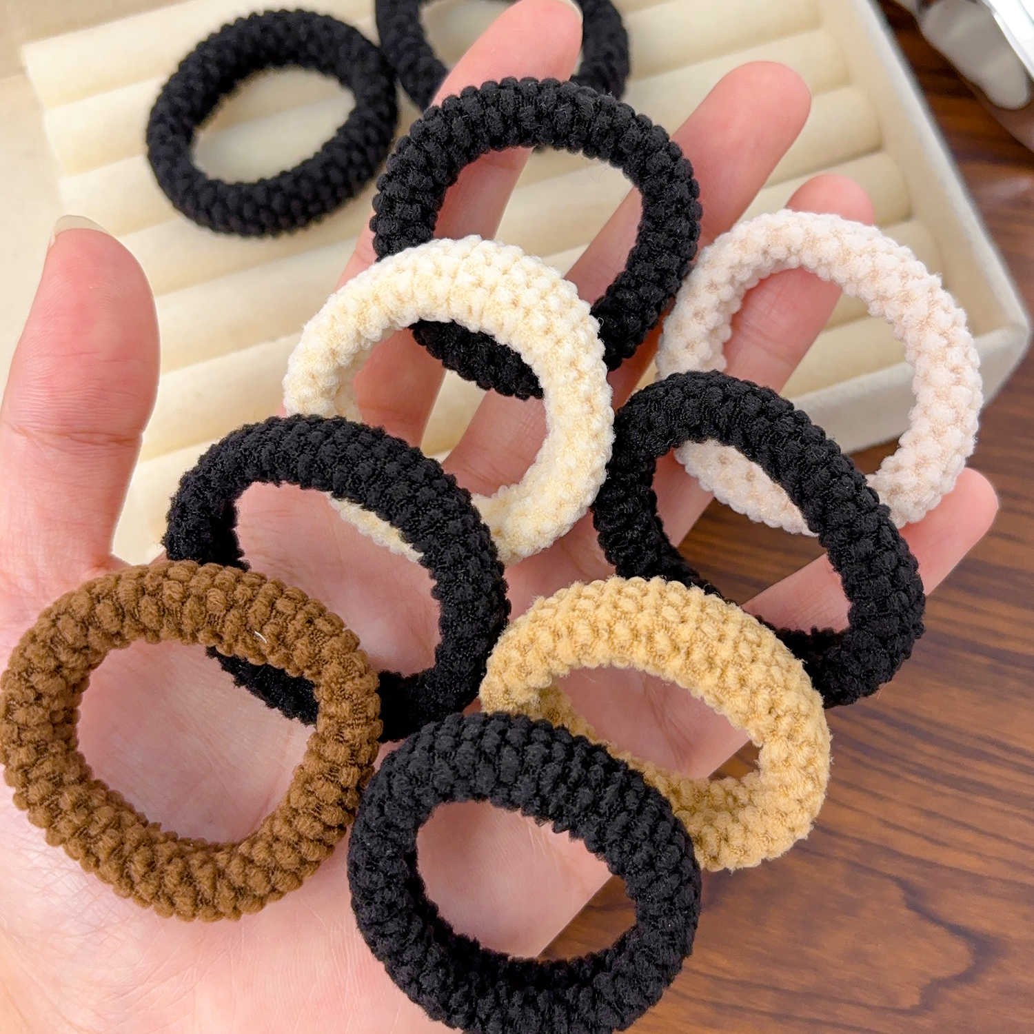 Seamless Hair Ties Thick Elast - Travel Accessories For Girls ulasan dan harga