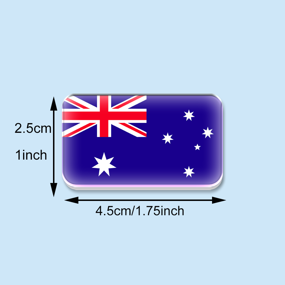 Australia Flag Acrylic Brooch  - Travel Accessories Australia ulasan dan harga