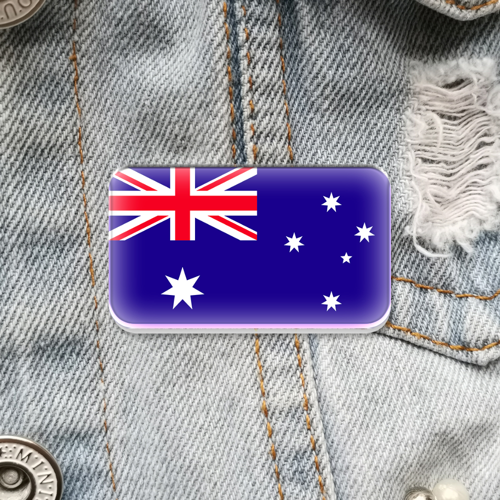 Australia Flag Acrylic Brooch  - Travel Accessories Australia ulasan dan harga