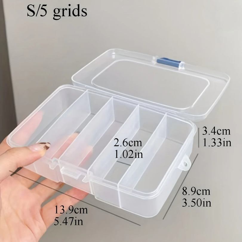 Clear 5/6-grid Portable Plasti - Accessories Travel Jewelry Box ulasan dan harga