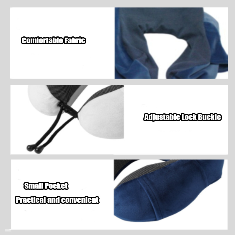 U Shaped Memory Foam Neck Pill - Travel Pillow Inflatable ulasan dan harga