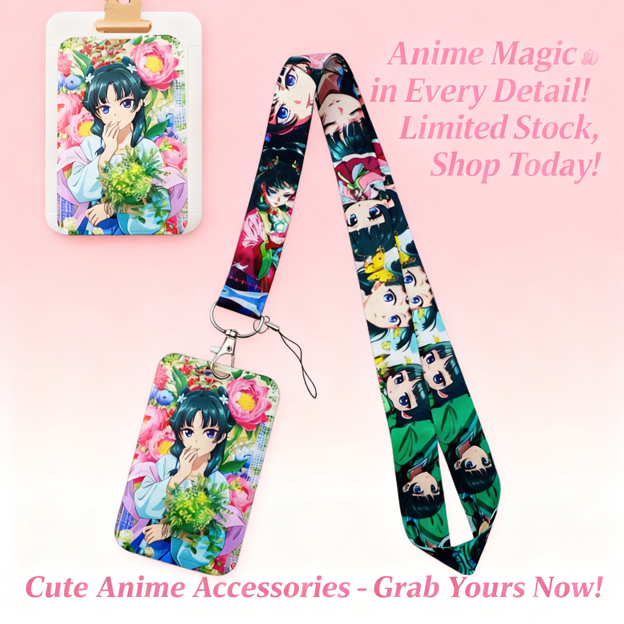 Cute Anime Girl Lanyard Neck S - Travel Accessories And Bags ulasan dan harga