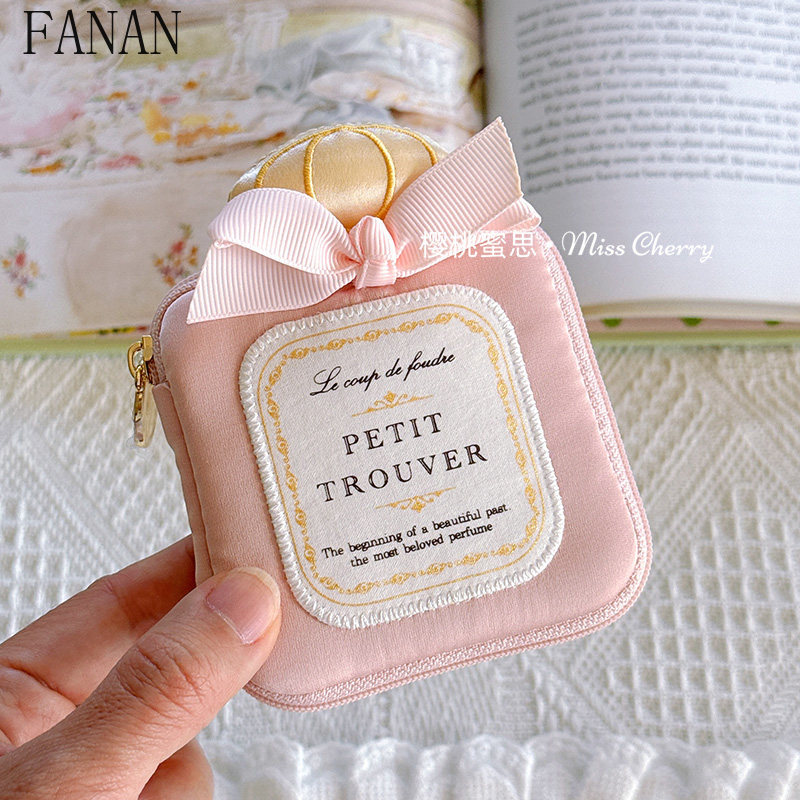 Cute Girly Mini Bowknot Perfum - Accessories Travel Jewelry Box ulasan dan harga