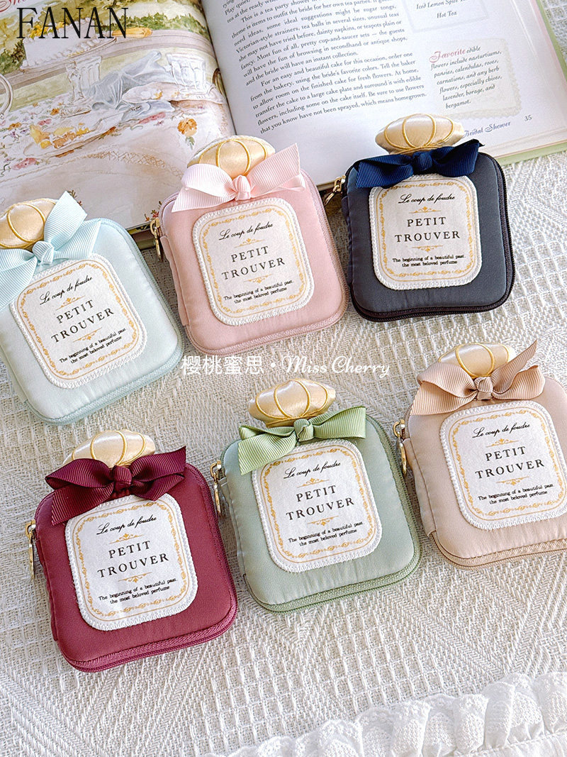 Cute Girly Mini Bowknot Perfum - Accessories Travel Jewelry Box ulasan dan harga