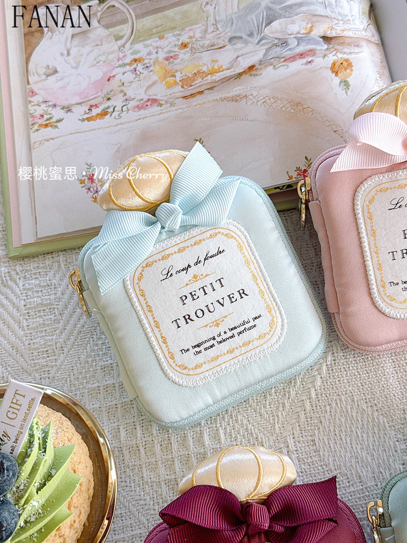 Cute Girly Mini Bowknot Perfum - Accessories Travel Jewelry Box ulasan dan harga