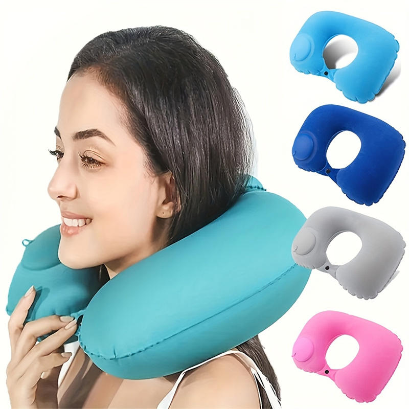 Self Inflating Portable Neck P - Travel Pillow Inflatable ulasan dan harga