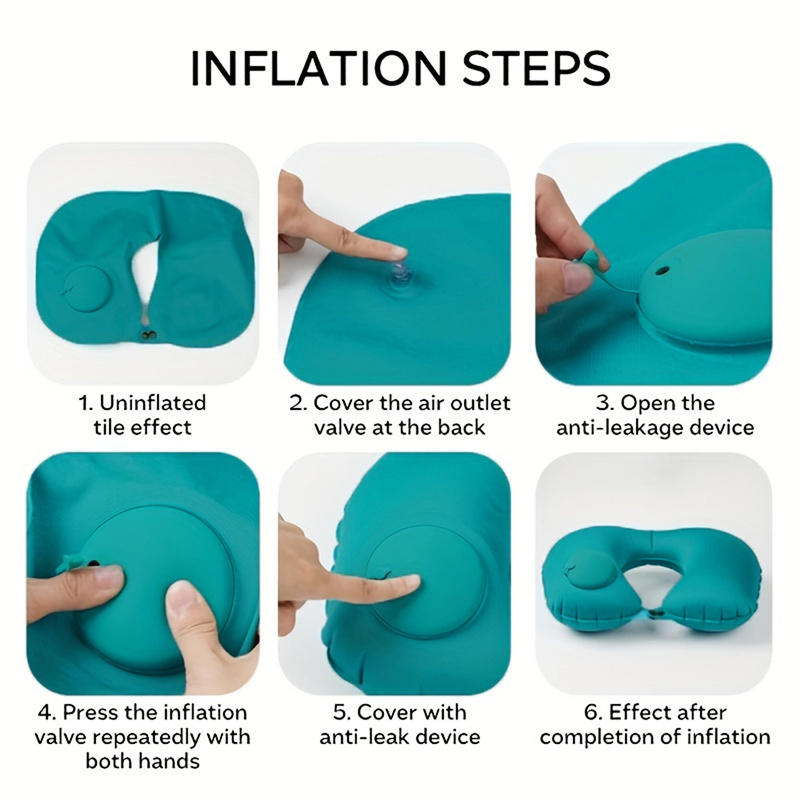 Self Inflating Portable Neck P - Travel Pillow Inflatable ulasan dan harga
