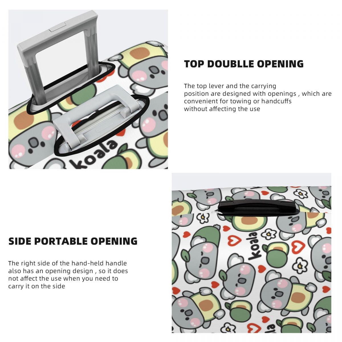 Cute Koala Bear In Avocado Lug - Travel Accessories Australia ulasan dan harga