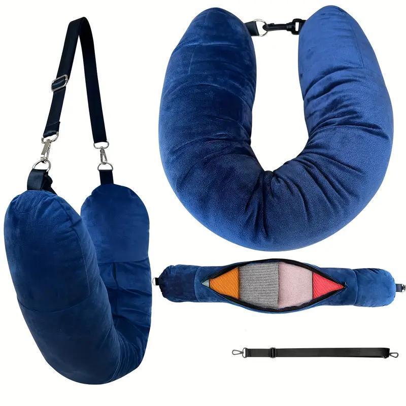 `Travel Neck Pillow With Filla - Travel Pillow Inflatable ulasan dan harga