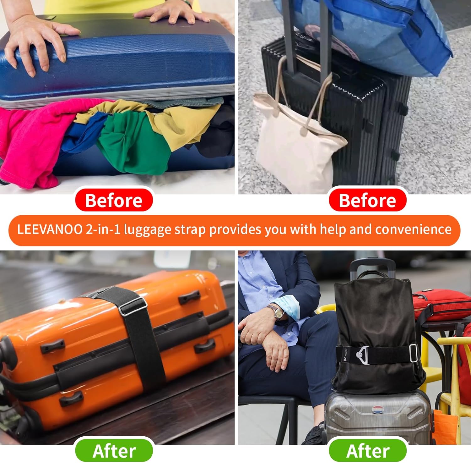 Luggage Strap for Suitcases 2- - Travel Accessories And Bags ulasan dan harga