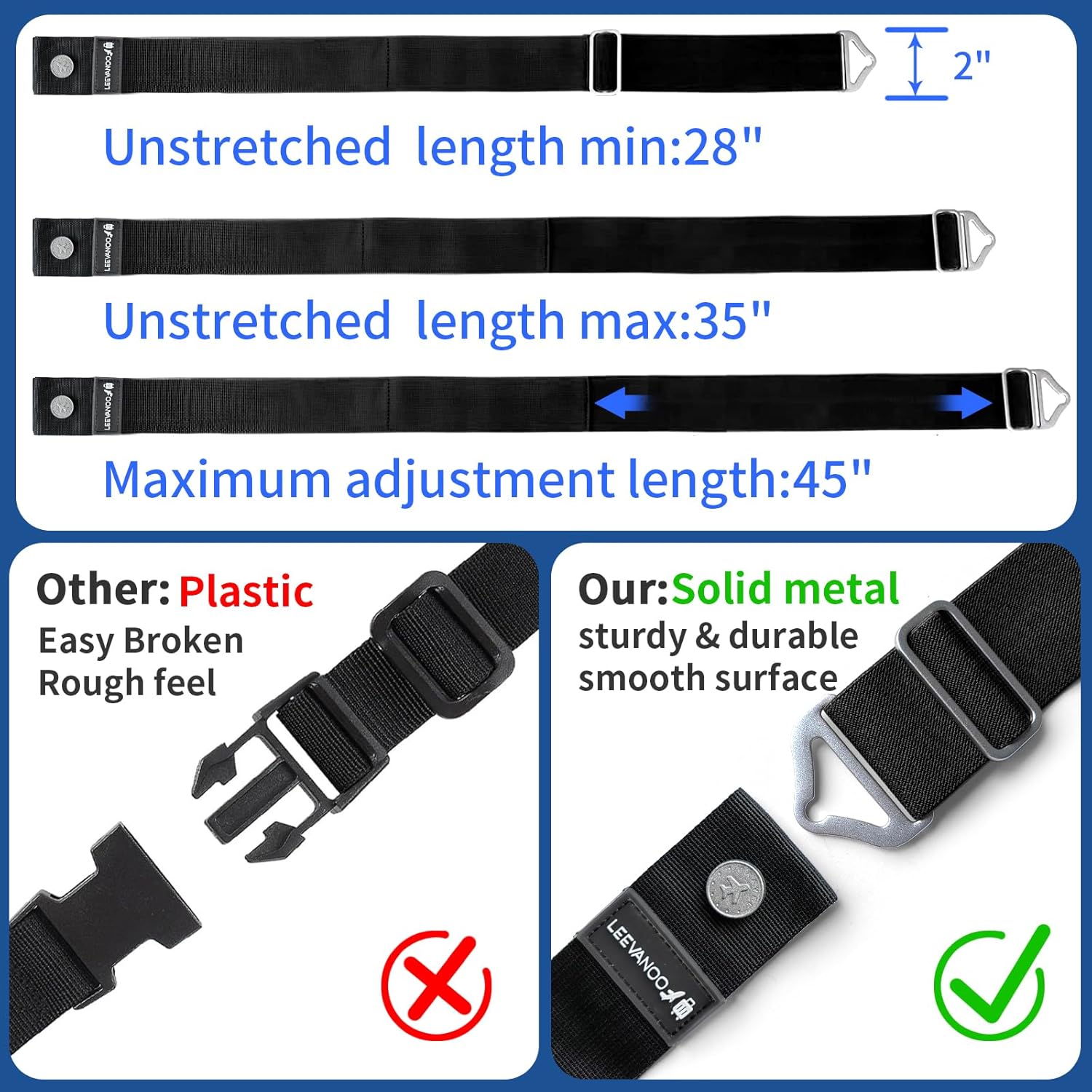 Luggage Strap for Suitcases 2- - Travel Accessories And Bags ulasan dan harga