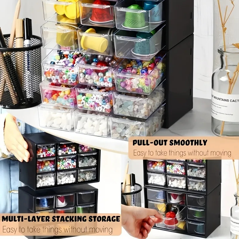1pc Dustproof Multi-Grid Deskt - Accessories Travel Jewelry Box ulasan dan harga