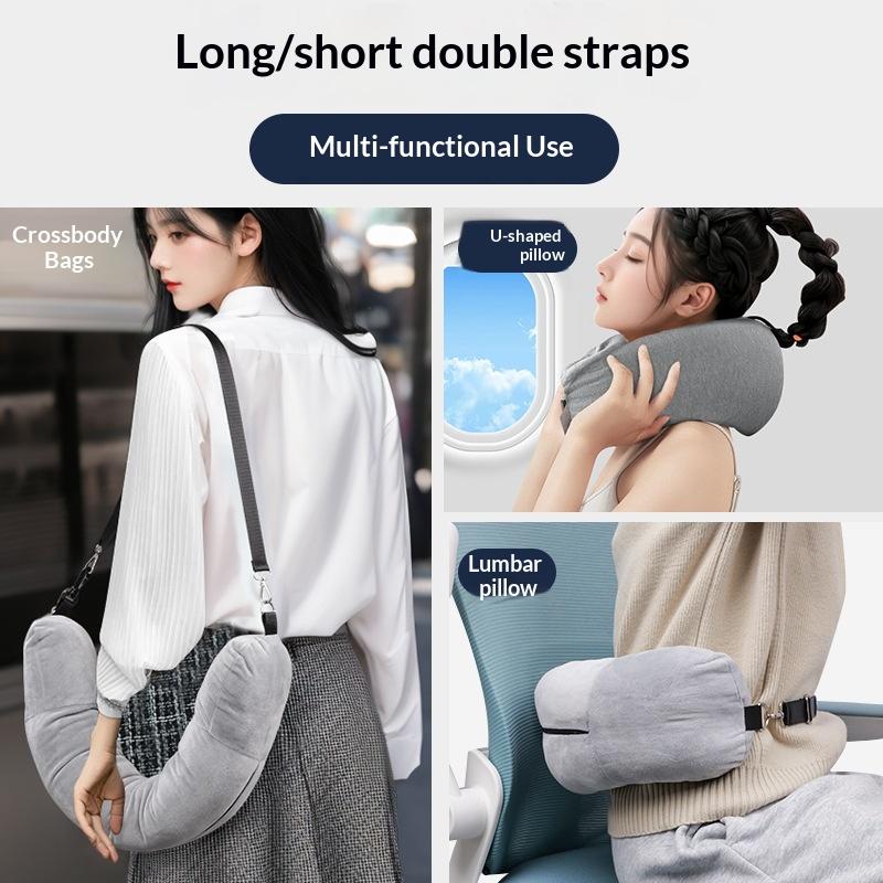 U Shaped Travel Neck Pillow wi - Travel Pillow Inflatable ulasan dan harga