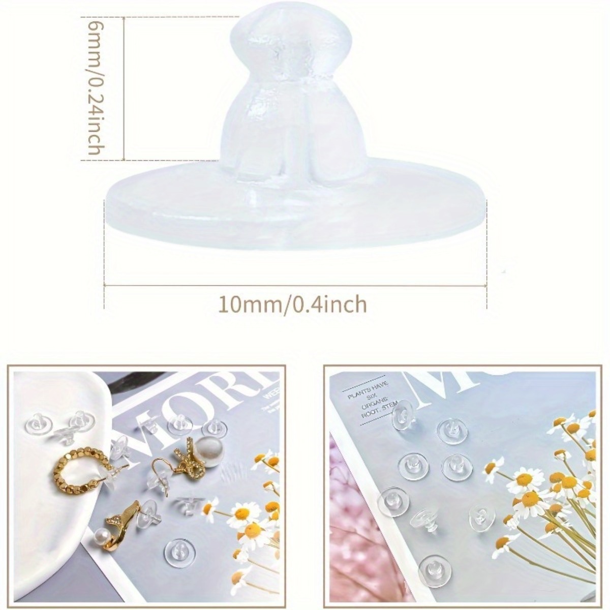 40PC Clear Flexible Earring Sa - Travel Accessories You Need ulasan dan harga