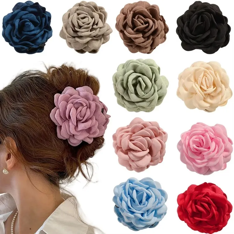 French Fabric Rose Flower Hair - Travel Accessories For Girls ulasan dan harga