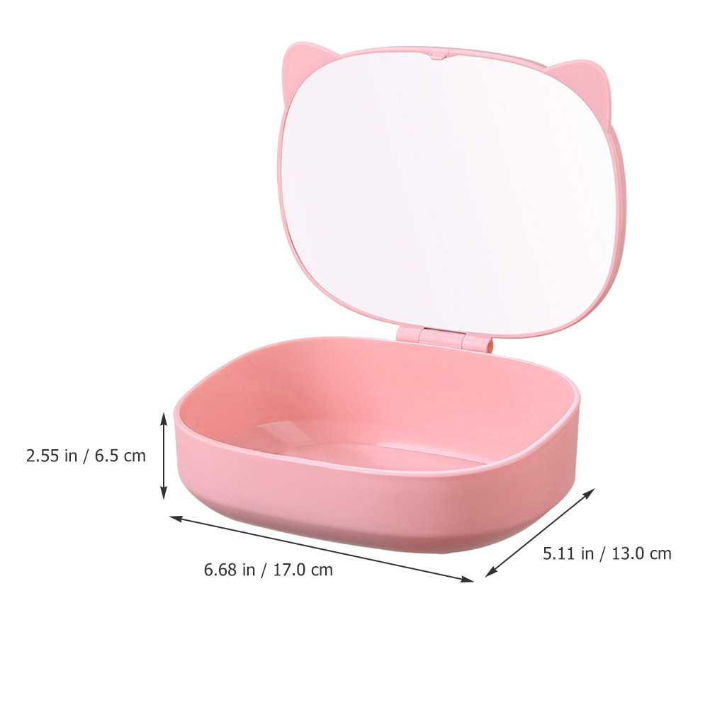 Portable Cat Ear Hair Clip Org - Accessories Travel Jewelry Box ulasan dan harga