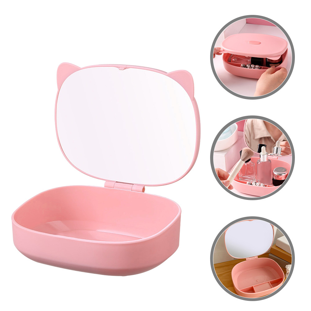 Portable Cat Ear Hair Clip Org - Accessories Travel Jewelry Box ulasan dan harga