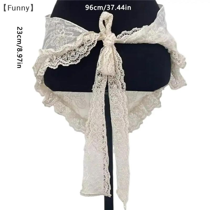〔Funny〕Summer Lace Bandana Sca - Travel Accessories For Girls ulasan dan harga