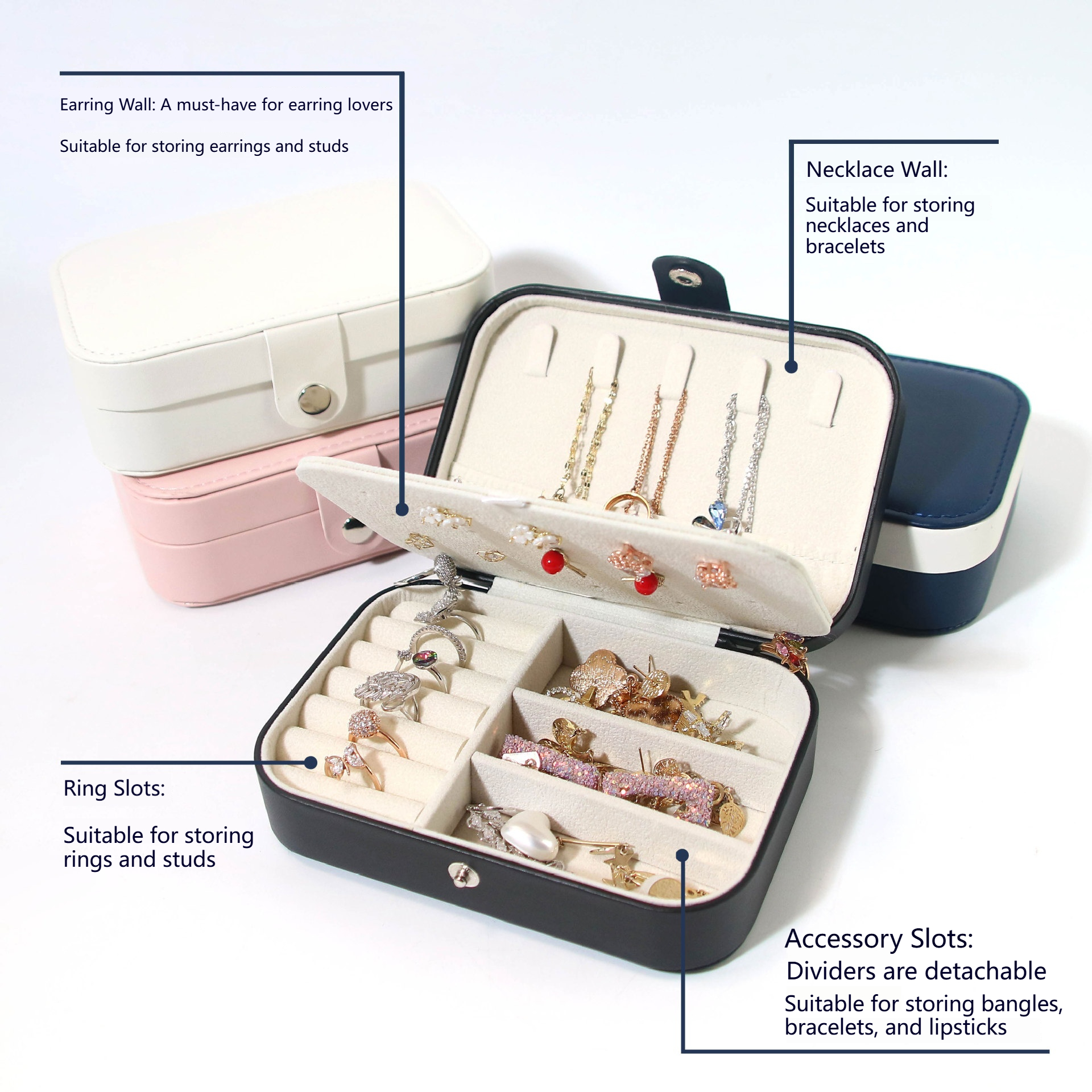 1 Pcs Portable Multi-Compartme - Accessories Travel Jewelry Box ulasan dan harga